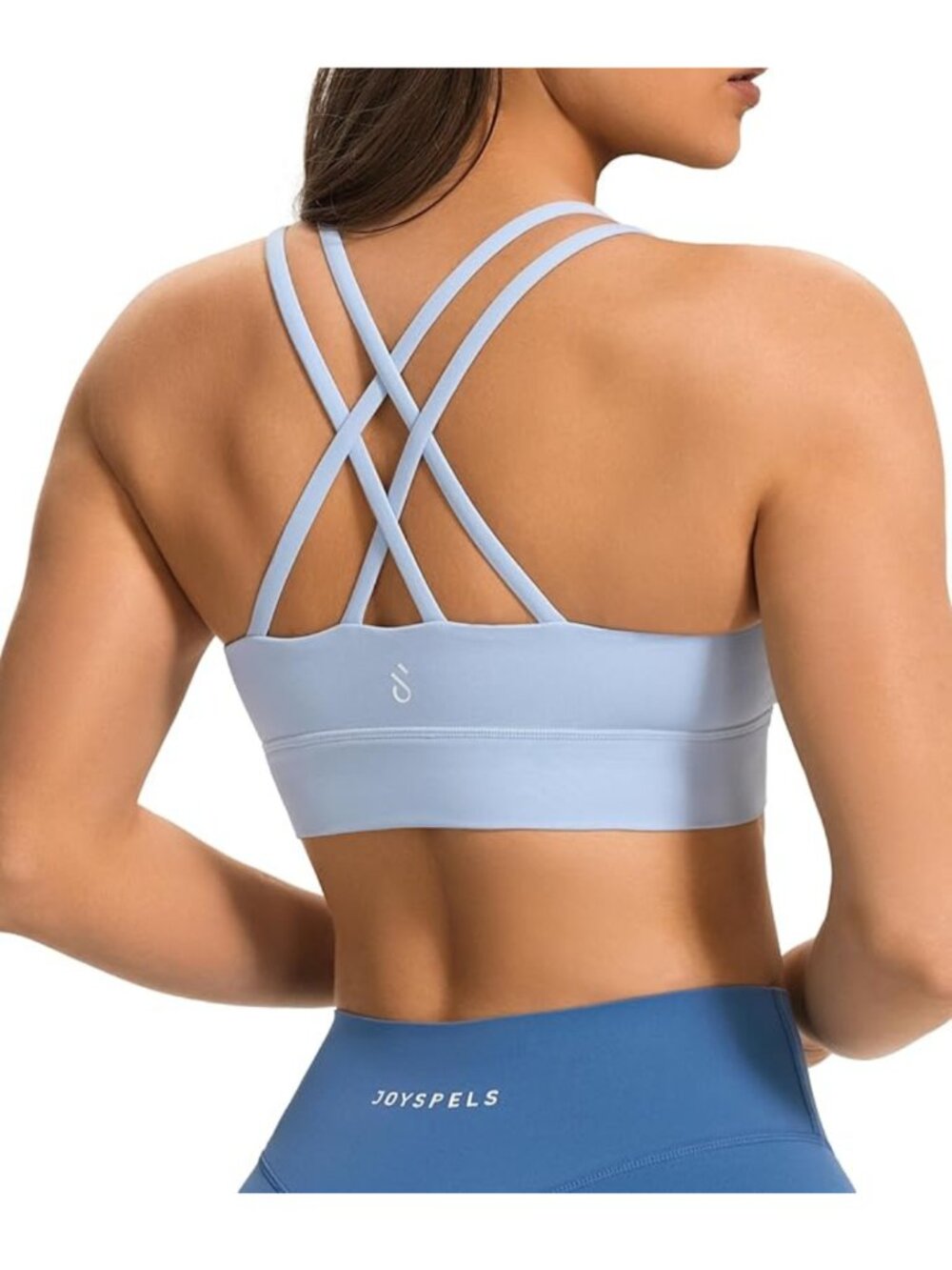 JOYSPELS Strappy Crisscross Sports Bra Women Yoga Workout Removable Pads